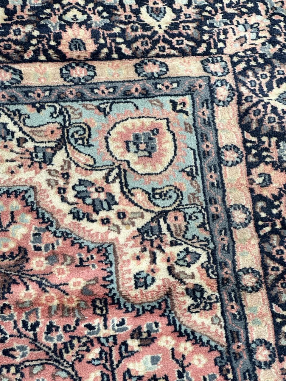 Bobyrug’s pretty vintage Pakistani rug  For Sale 4