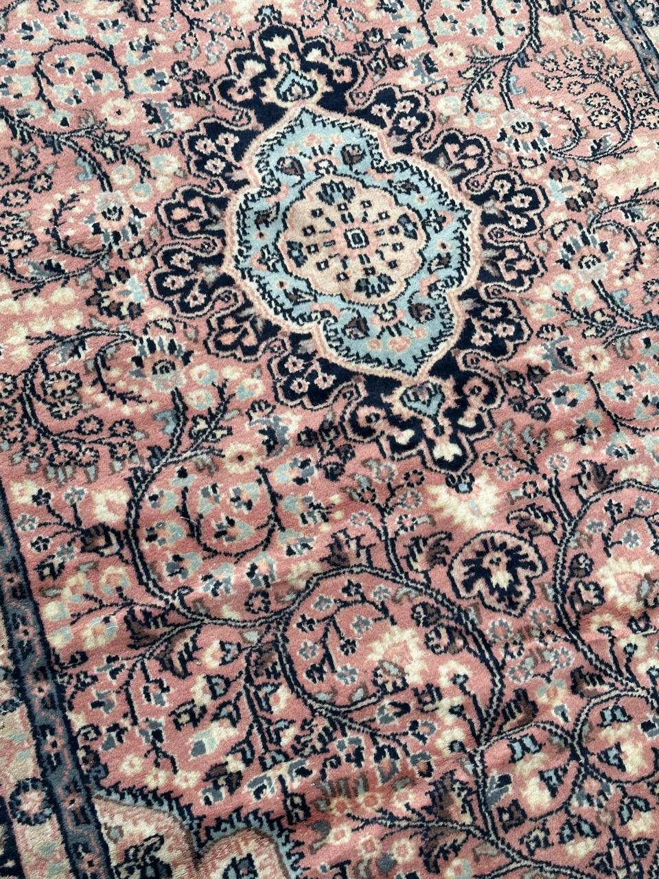 Bobyrug’s pretty vintage Pakistani rug  For Sale 9