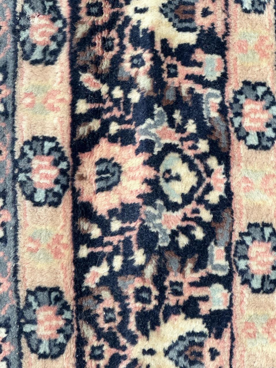 Bobyrug’s pretty vintage Pakistani rug  For Sale 11