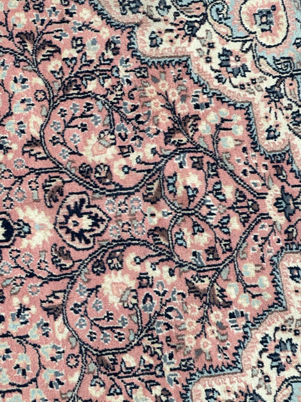 Hand-Knotted Bobyrug’s pretty vintage Pakistani rug  For Sale