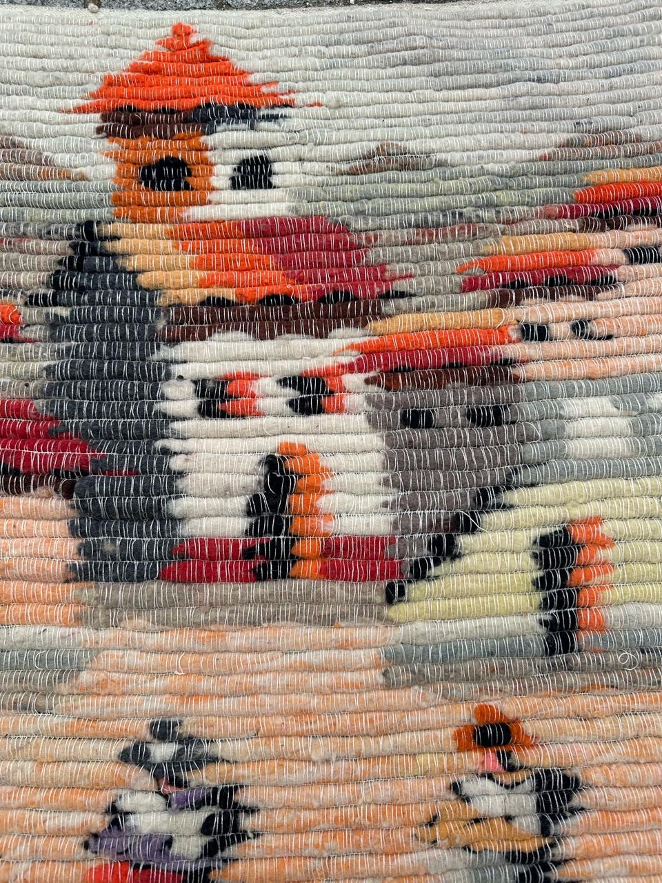 Embroidered Bobyrug’s pretty vintage Peruvian tapestry  For Sale