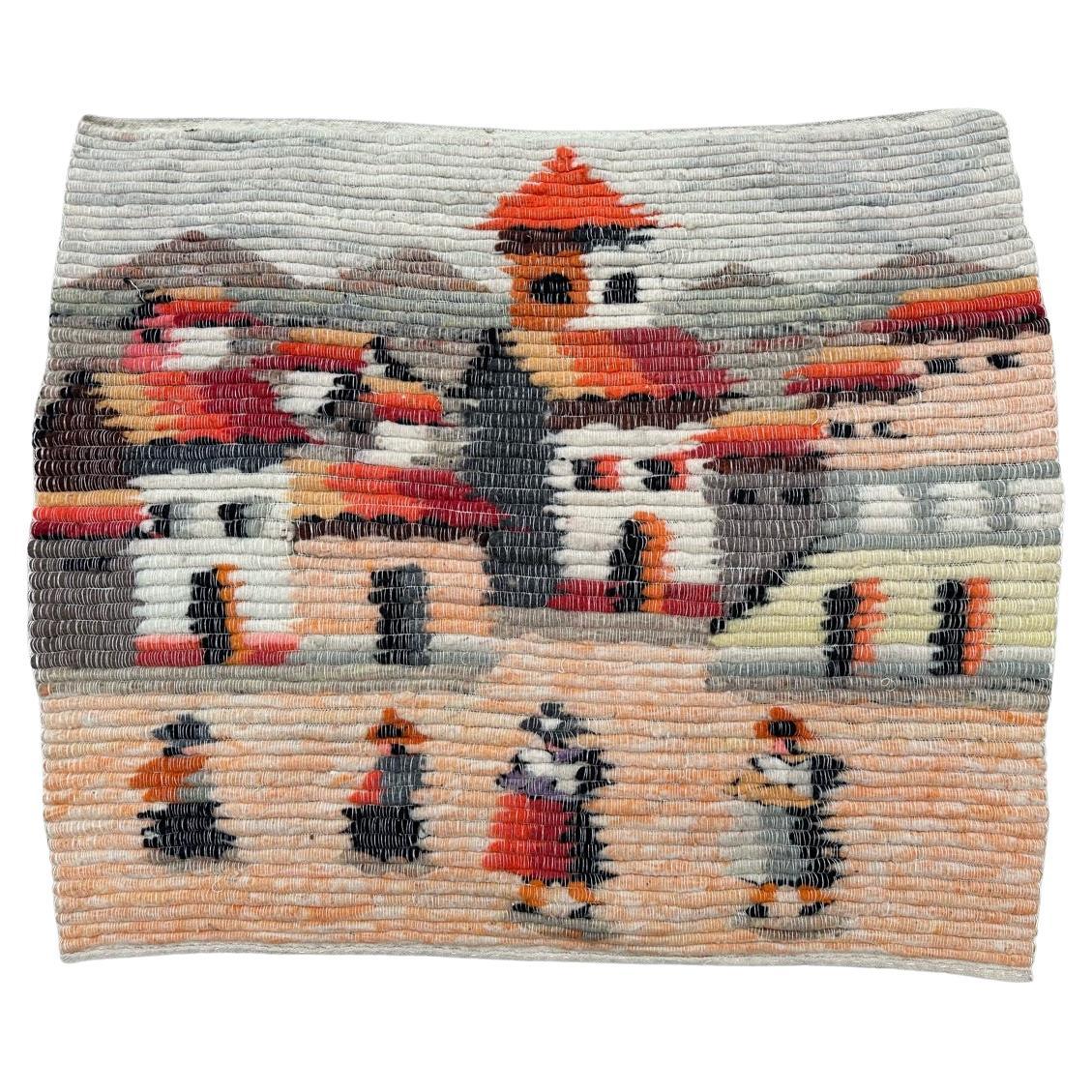 Bobyrug’s pretty vintage Peruvian tapestry  For Sale