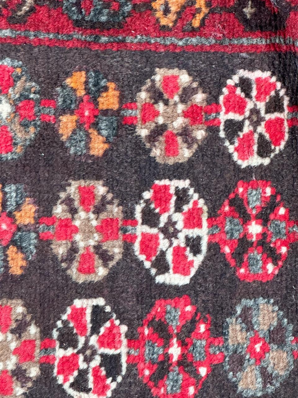 Bobyrug’s pretty vintage rustic mazlaghan rug  For Sale 3