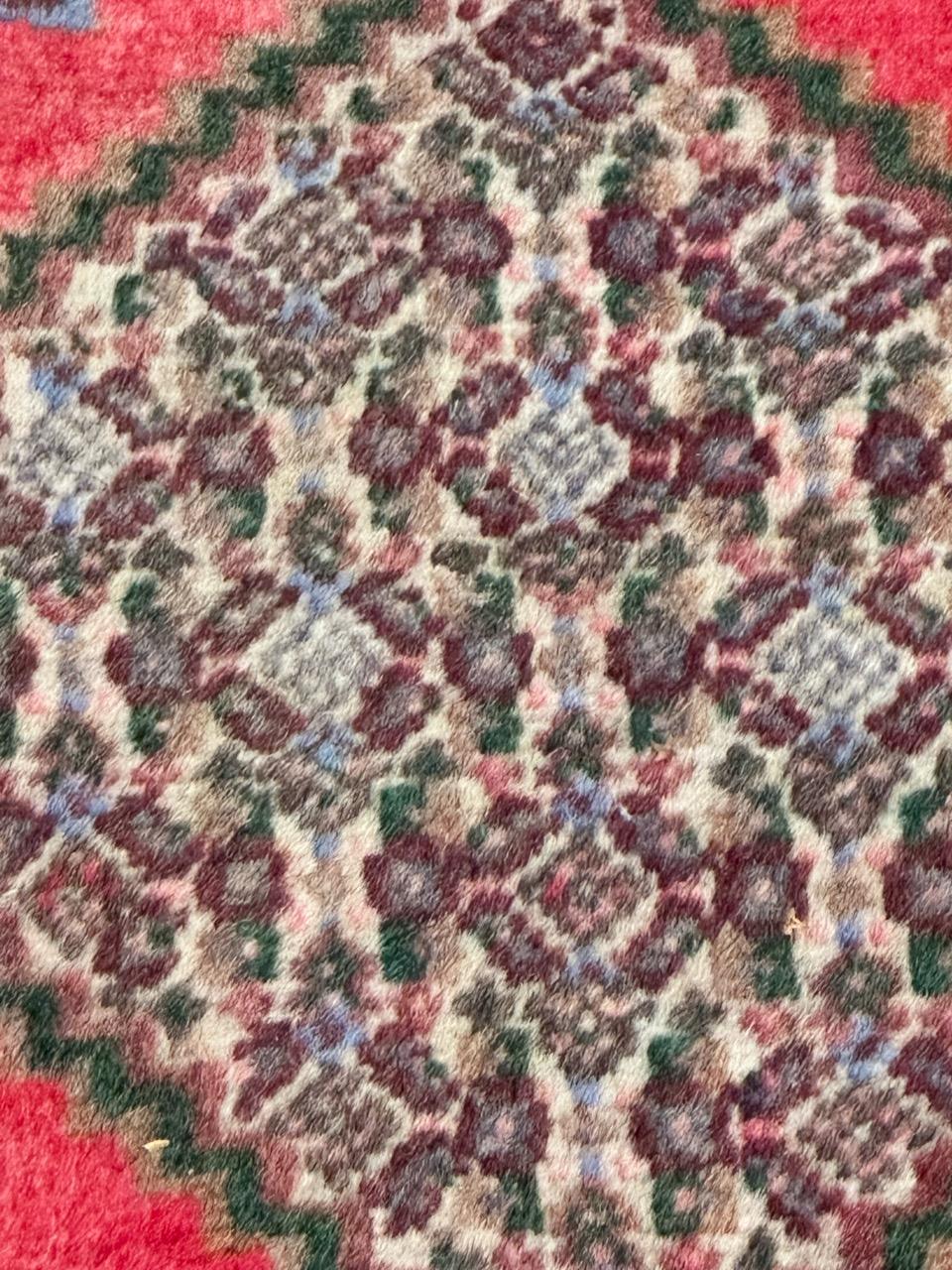 Bobyrug’s pretty vintage Senneh rug For Sale 3