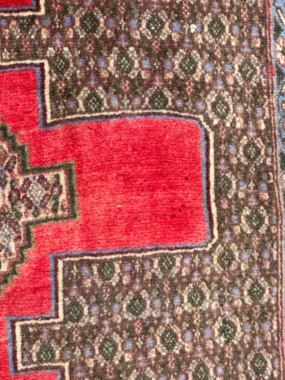 Bobyrug’s pretty vintage Senneh rug For Sale 7