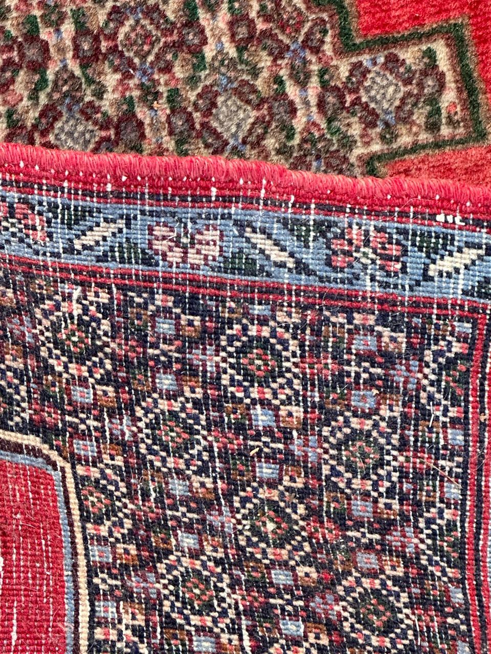 Bobyrug’s pretty vintage Senneh rug For Sale 11