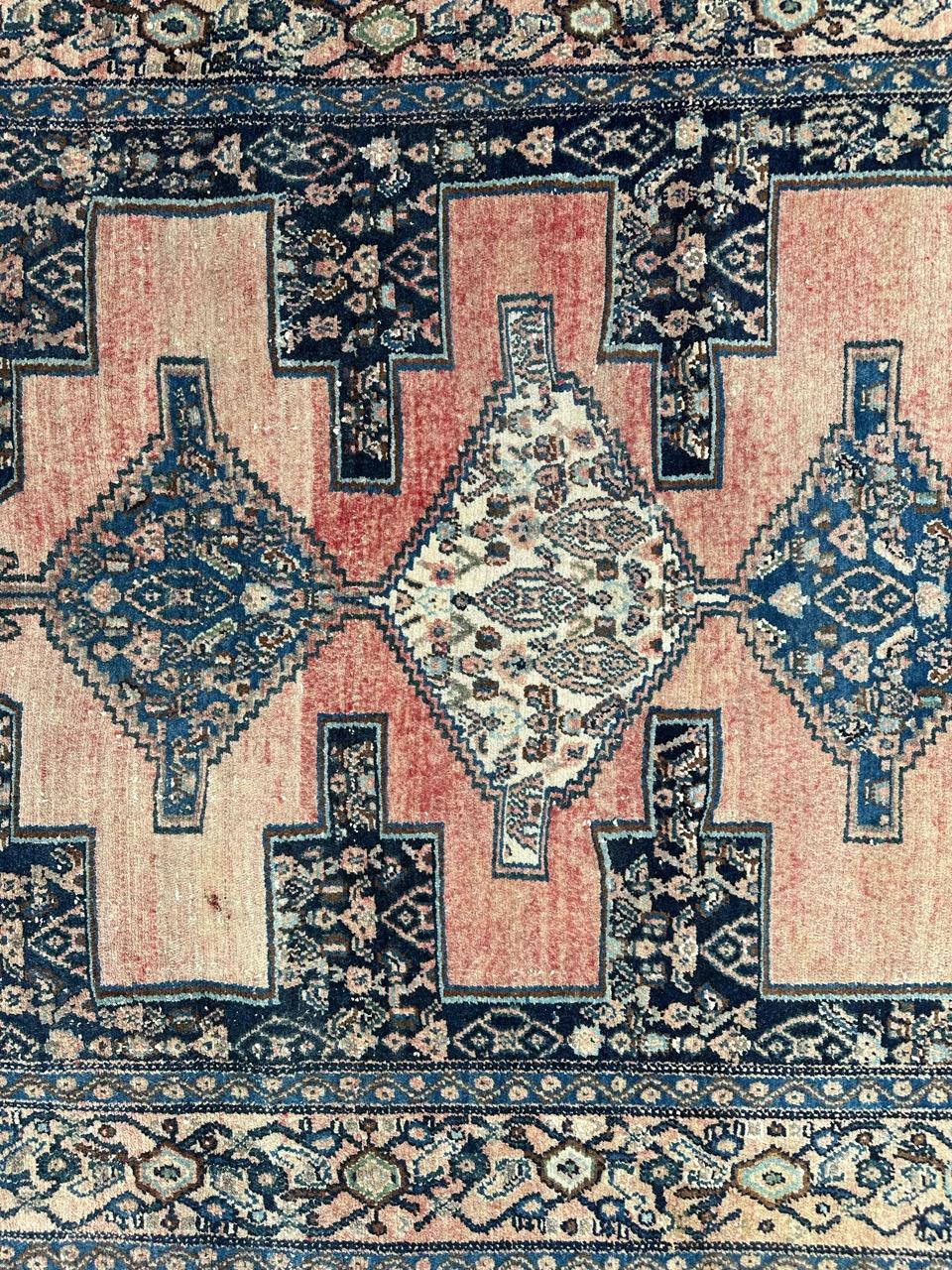 Asian  pretty vintage Senneh rug  For Sale