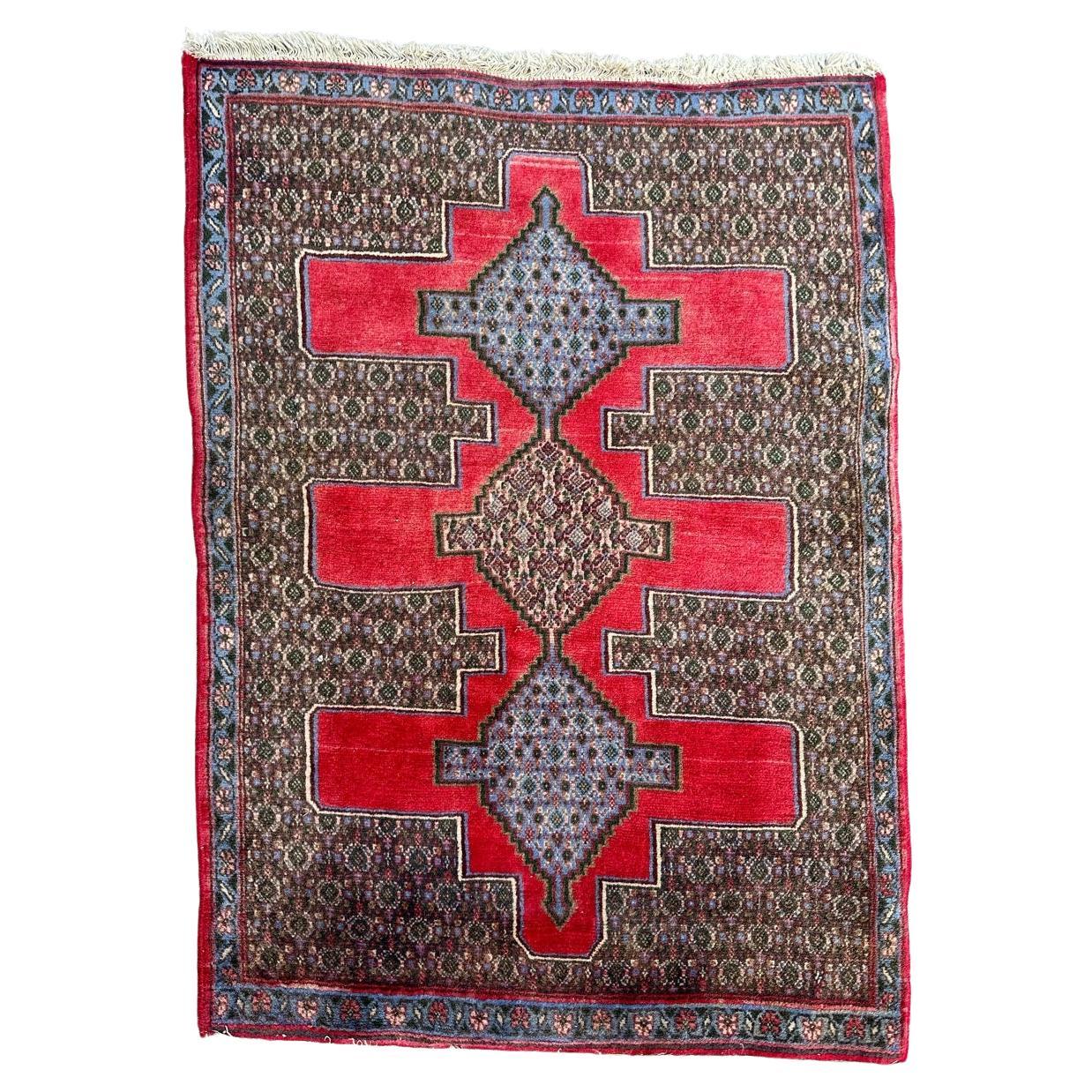 Bobyrug’s pretty vintage Senneh rug 