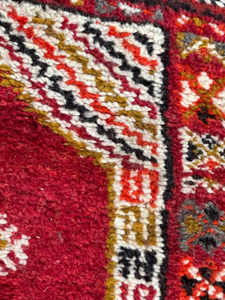 Bobyrug’s pretty vintage tribal Moroccan rug  For Sale 4