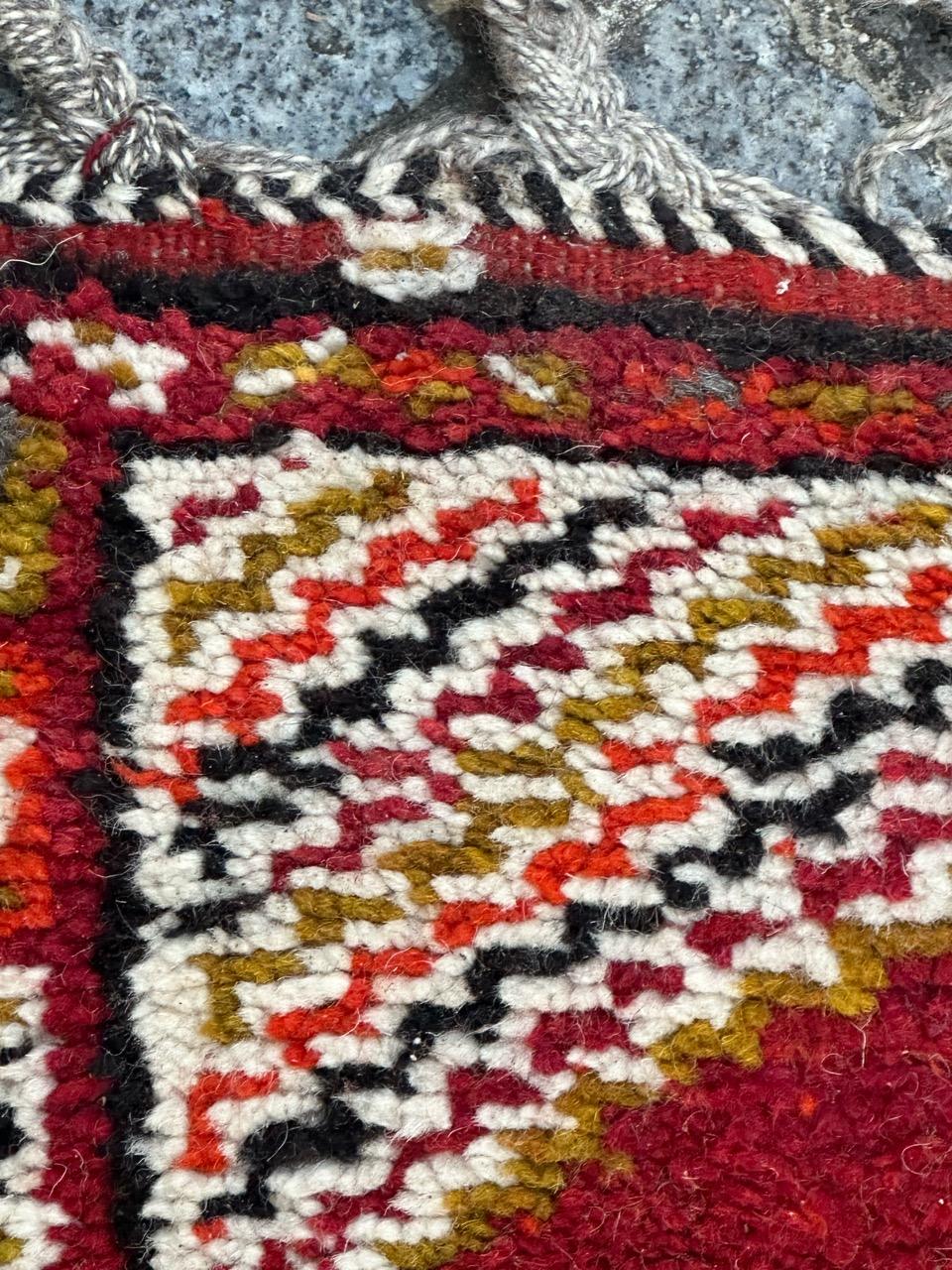 Bobyrug’s pretty vintage tribal Moroccan rug  For Sale 5