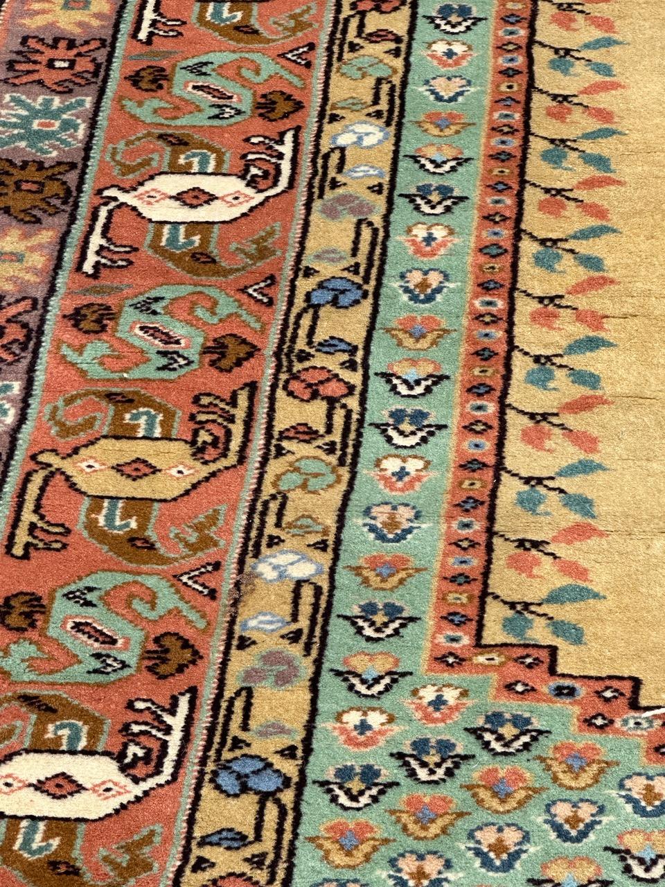 Bobyrug’s pretty vintage Turkish Anatolian rug  For Sale 5