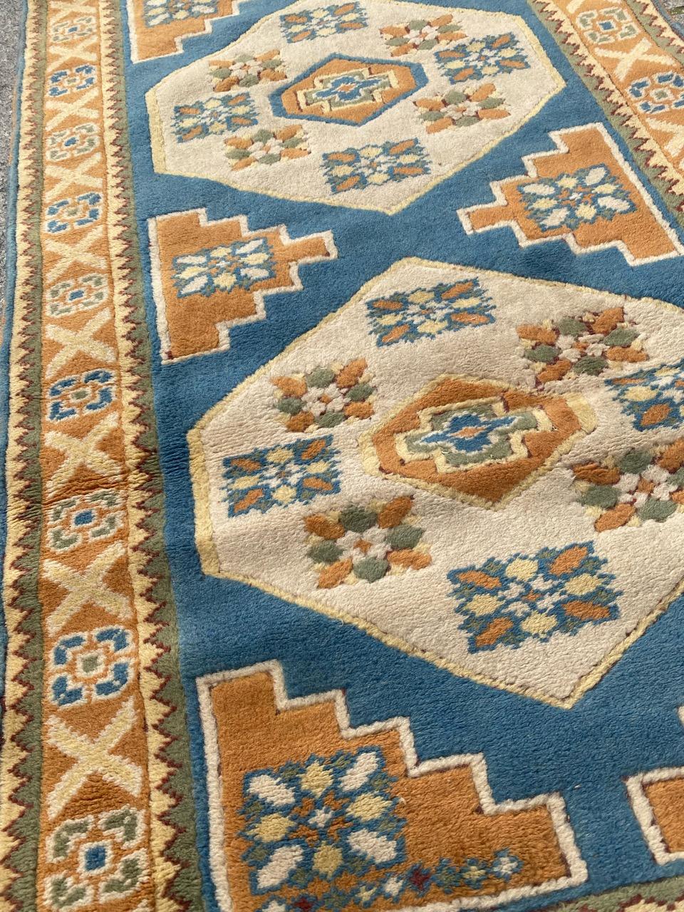 Bobyrug’s pretty vintage Turkish rug  For Sale 3