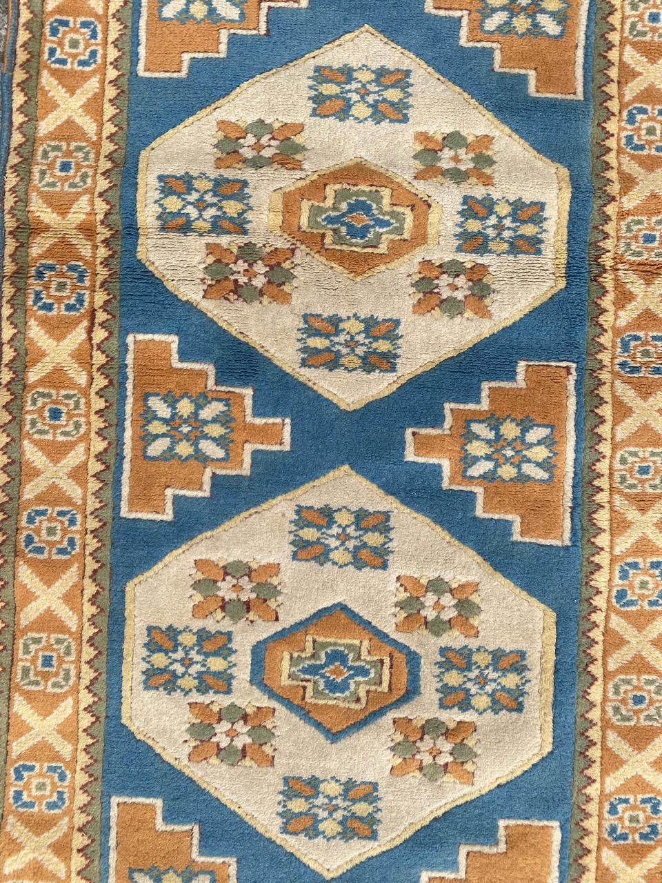 Kazak Bobyrug’s pretty vintage Turkish rug  For Sale