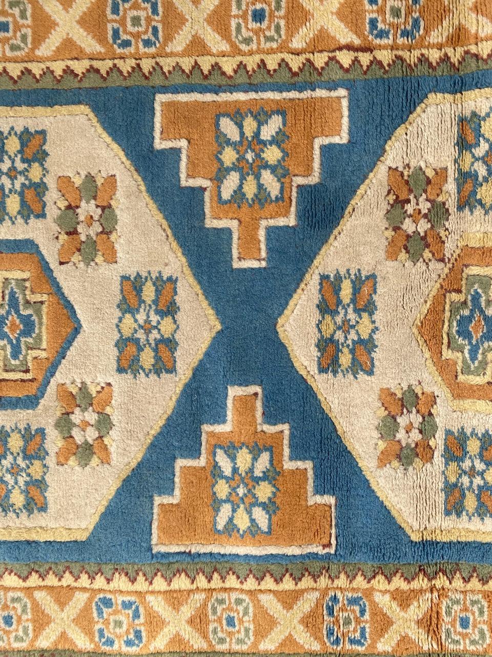 20th Century Bobyrug’s pretty vintage Turkish rug  For Sale