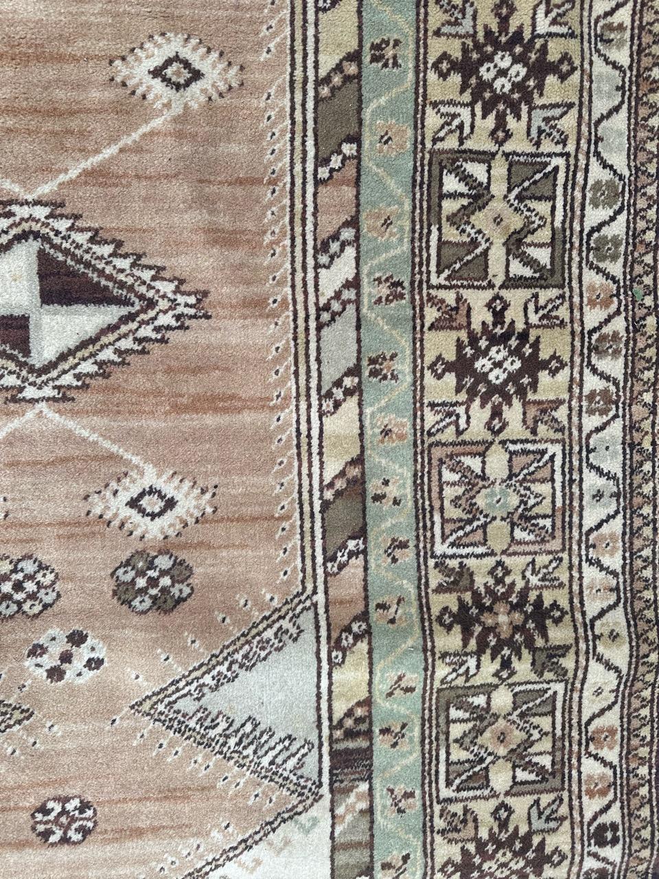 Bobyrug’s pretty vintage Turkish style rug For Sale 2