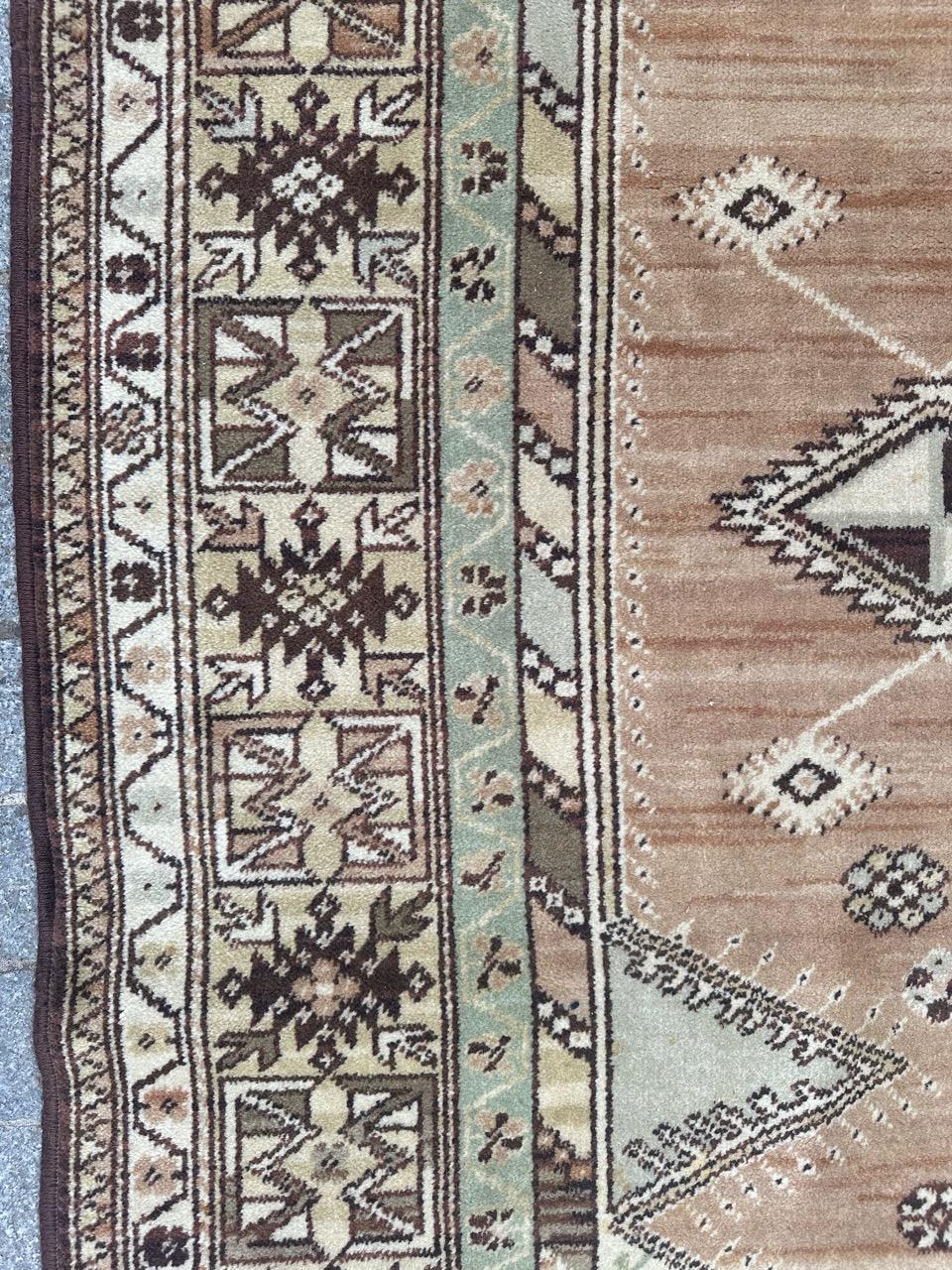 pretty vintage Turkish style rug For Sale 3