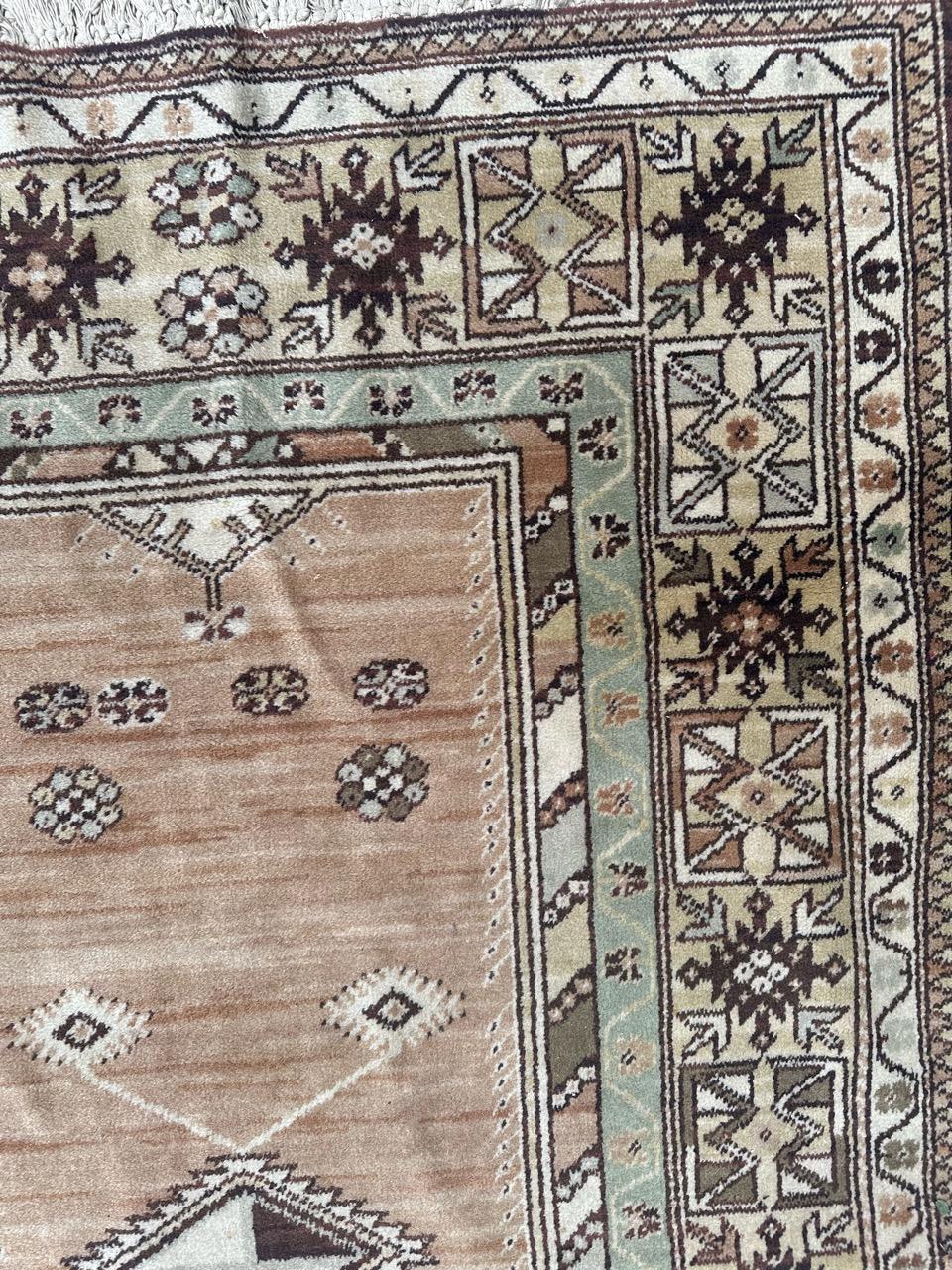 Bobyrug’s pretty vintage Turkish style rug For Sale 4