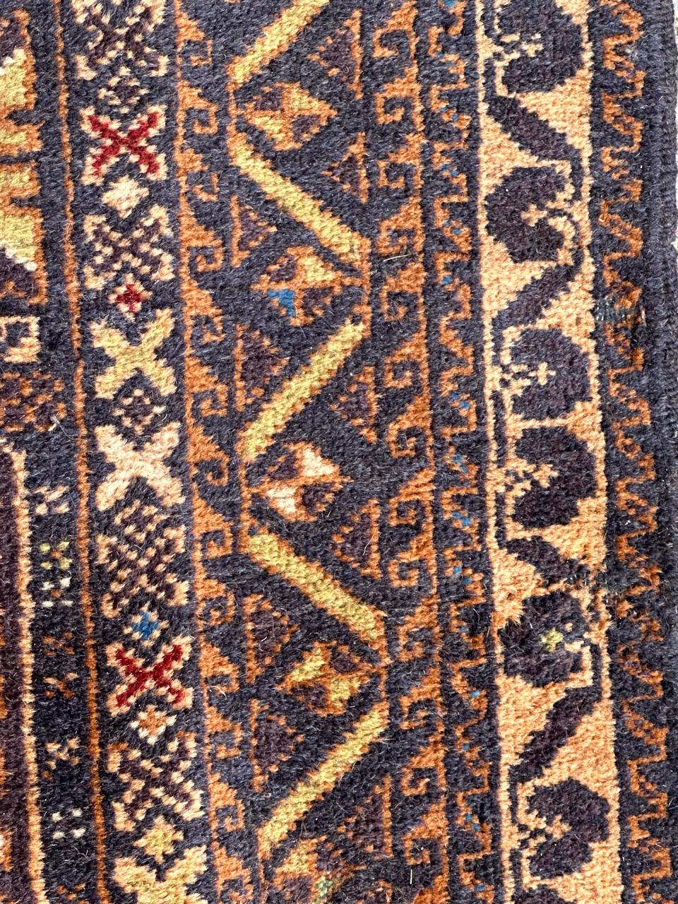 Bobyrugs hübscher alter turkmenischer Belutschen-Teppich  im Angebot 1