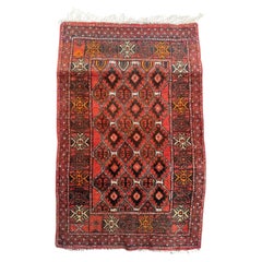 Bobyrug’s pretty Retro Turkmen Baluch rug