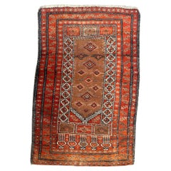 Bobyrug’s pretty Retro Turkmen Baluch rug 