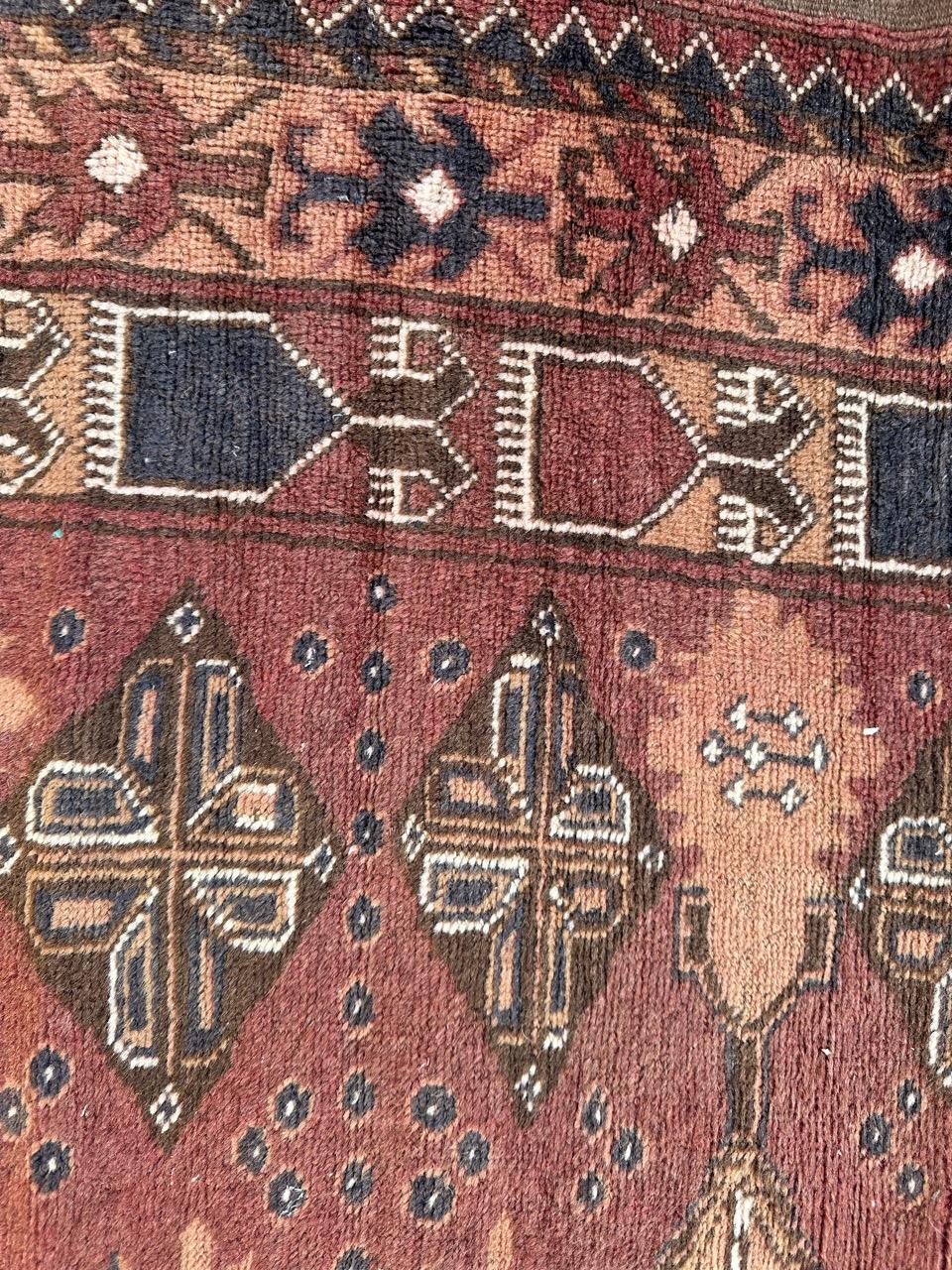 Bobyrug’s pretty vintage Turkmen rug  For Sale 3