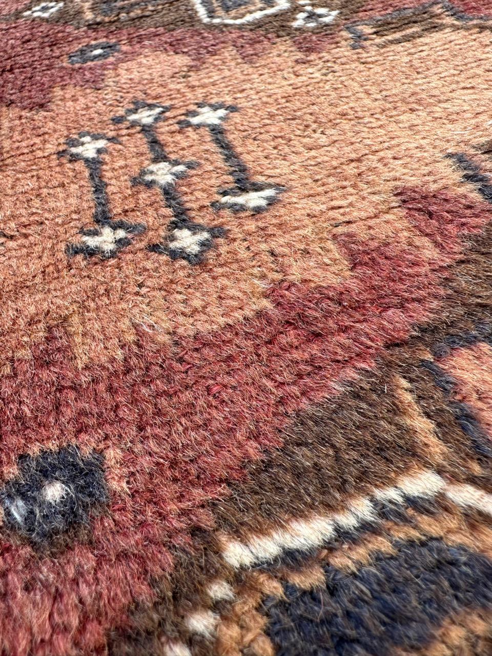 Bobyrug’s pretty vintage Turkmen rug  For Sale 7