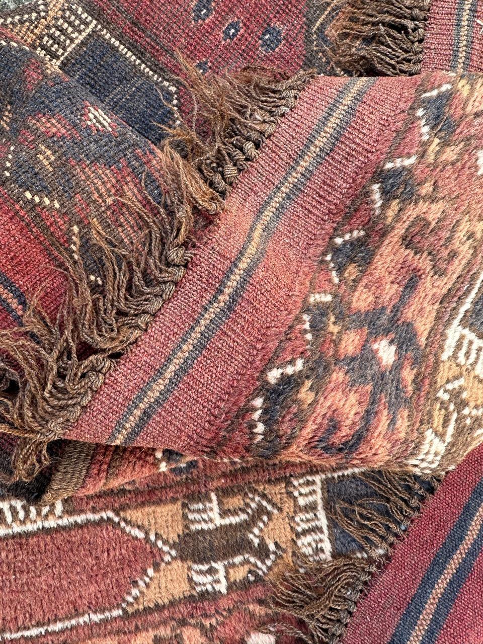 Bobyrug’s pretty vintage Turkmen rug  For Sale 11