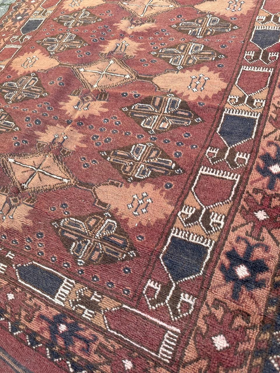 Afghan Bobyrug’s pretty vintage Turkmen rug  For Sale