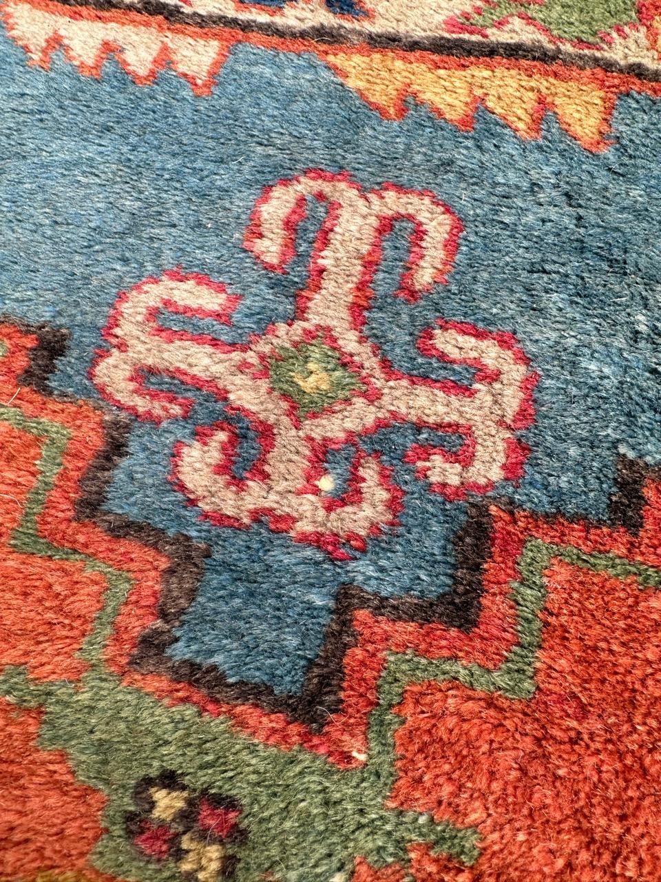 20th Century Bobyrug’s pretty vintage Xinjiang shirvan design rug 