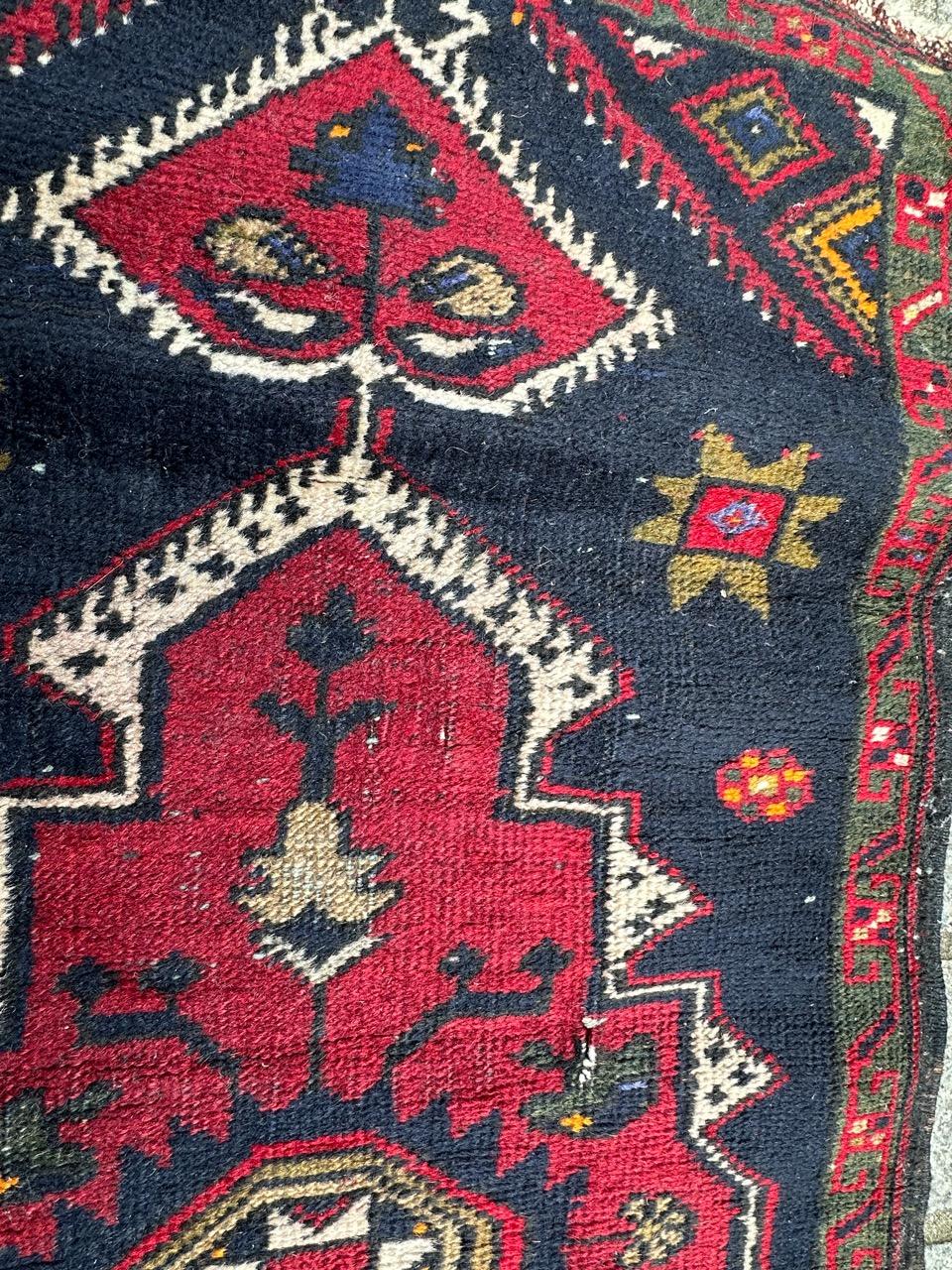 small mid century Turkish Yastik rug  For Sale 12