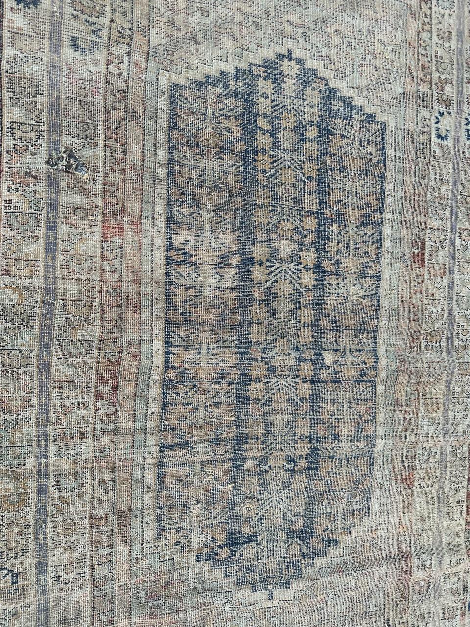 Bobyrug’s Very beautiful antique distressed 18th century Turkish Koula rug For Sale 6