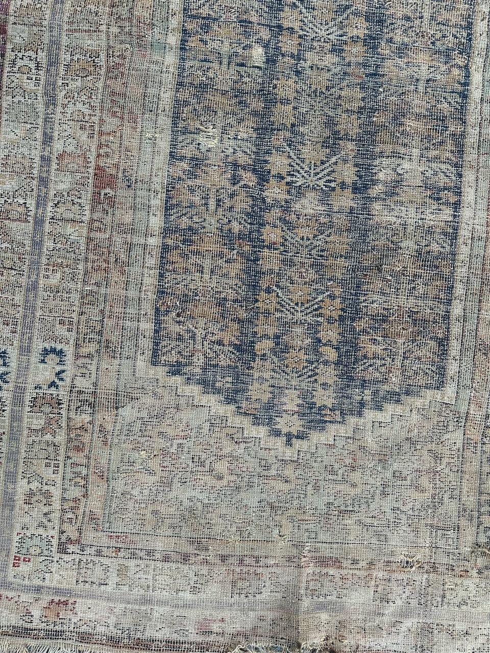Oushak Bobyrug’s Very beautiful antique distressed 18th century Turkish Koula rug For Sale