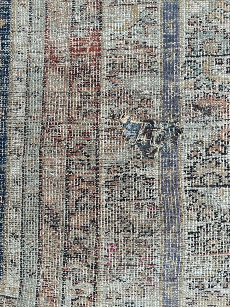 Bobyrug’s Very beautiful antique distressed 18th century Turkish Koula rug For Sale 2