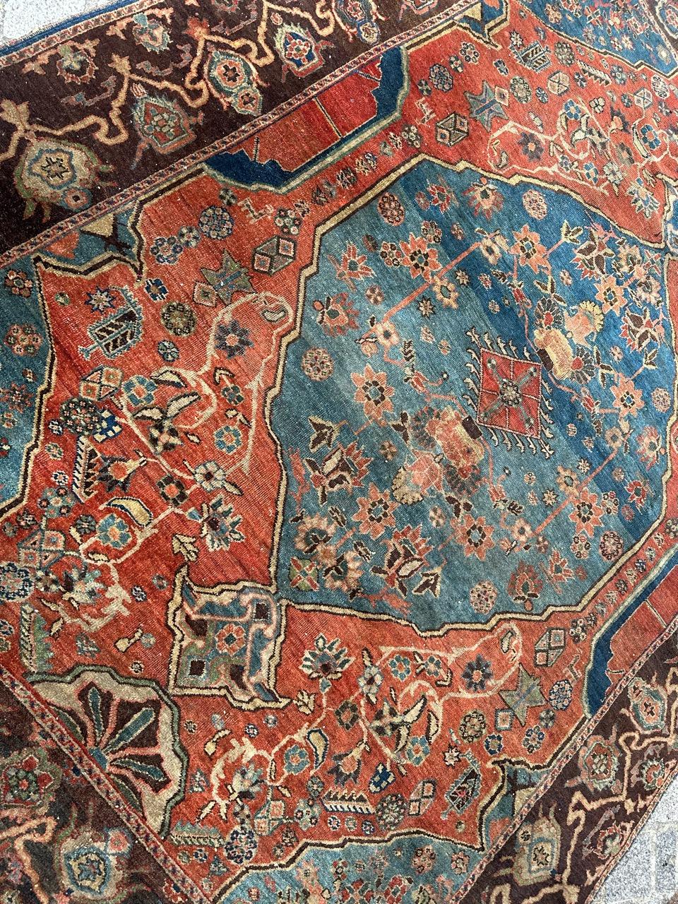 Bobyrug's sehr schöne feine antike tabriz Teppich im Angebot 6