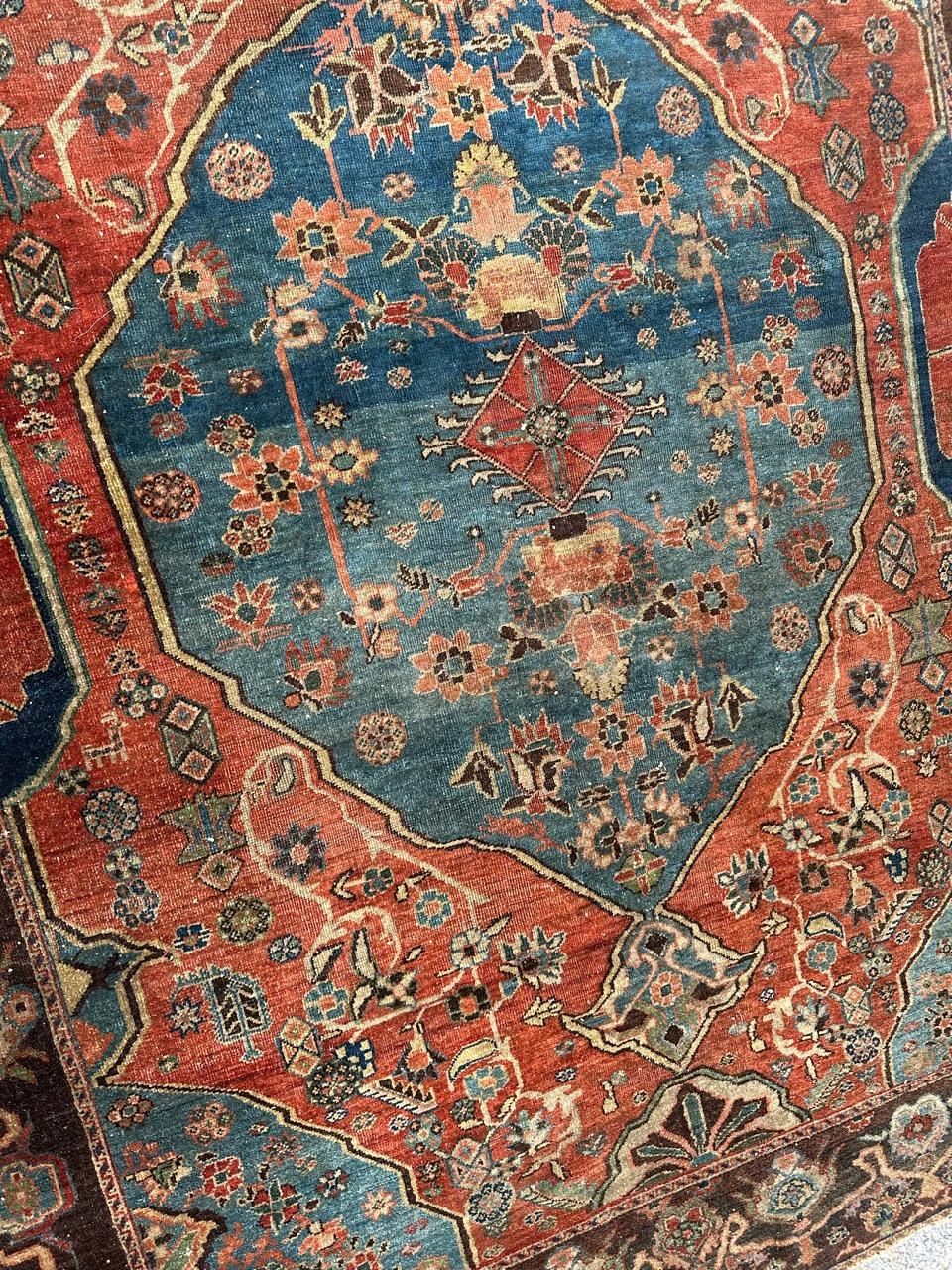Bobyrug's sehr schöne feine antike tabriz Teppich im Angebot 9