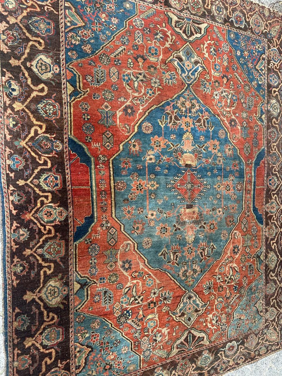 Bobyrug's sehr schöne feine antike tabriz Teppich im Angebot 11