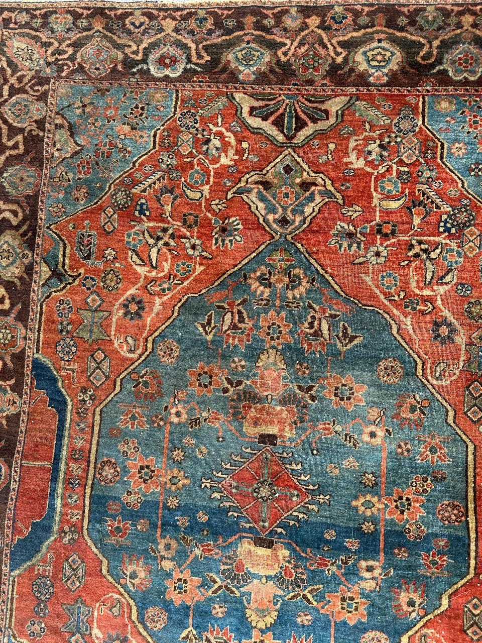 Bobyrug's sehr schöne feine antike tabriz Teppich (Tabriz) im Angebot