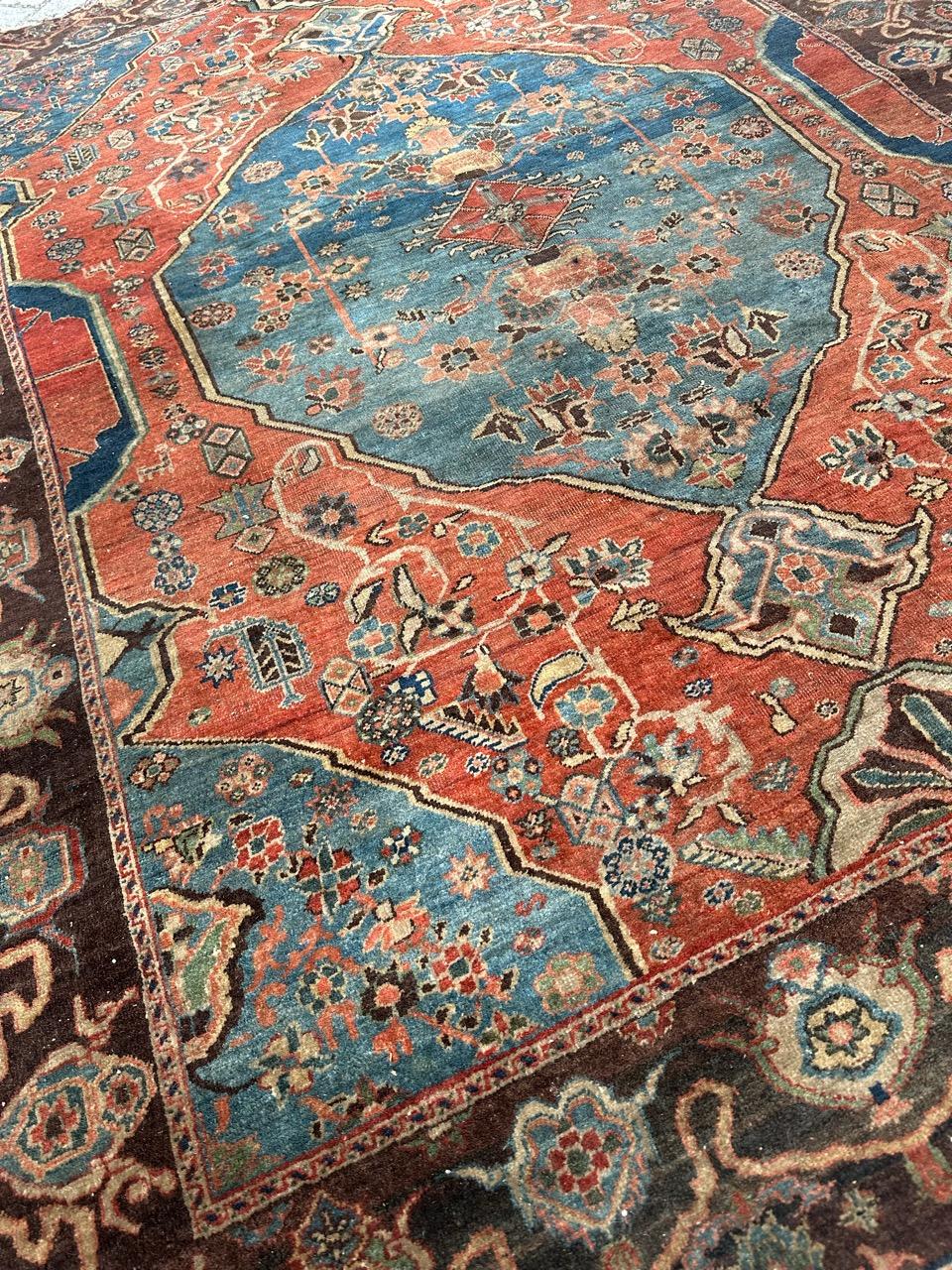 Bobyrug's sehr schöne feine antike tabriz Teppich (19. Jahrhundert) im Angebot