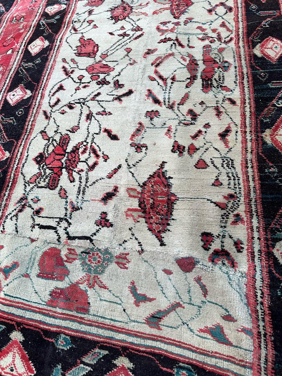 Bobyrug’s Very nice antique Indian Agra rug  For Sale 5