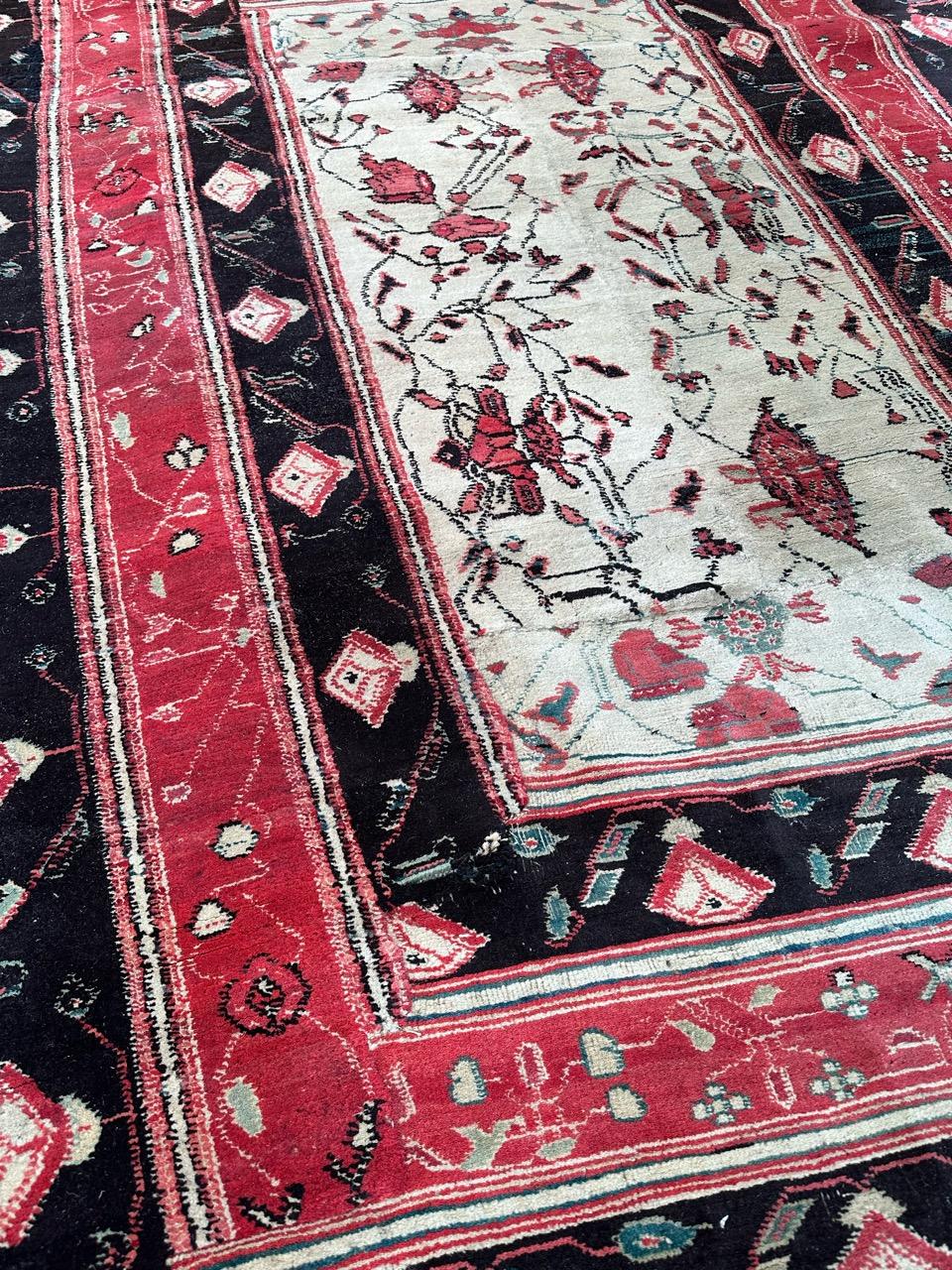 Bobyrug’s Very nice antique Indian Agra rug  For Sale 7