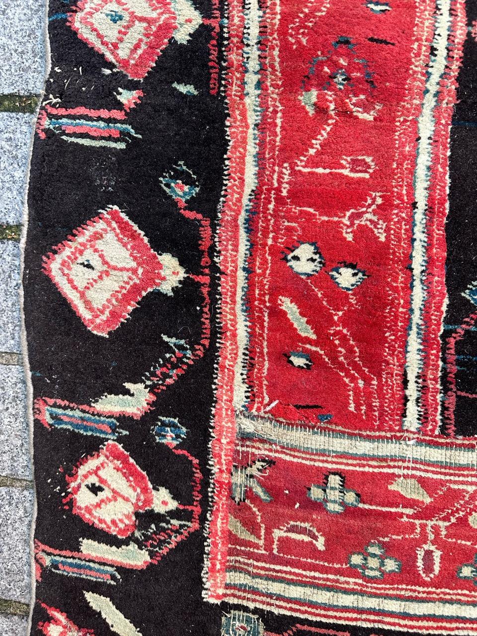Bobyrug's Sehr schöner antiker indischer Agra-Teppich  (Wolle) im Angebot