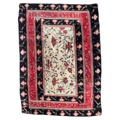 Bobyrug’s Very nice Antique Indian Agra rug 