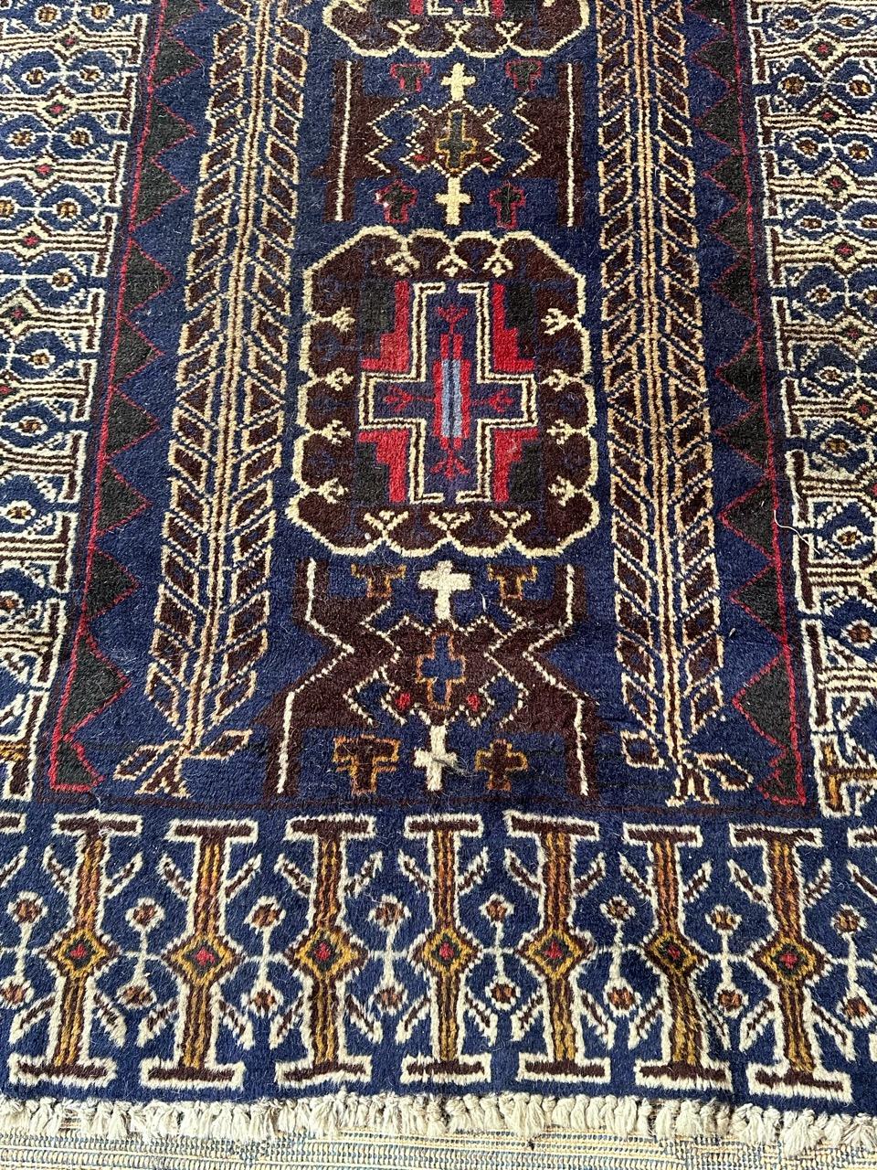 Bobyrug’s vintage Baluch rug For Sale 2