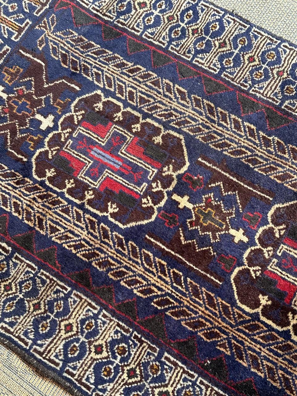 Bobyrug’s vintage Baluch rug For Sale 7