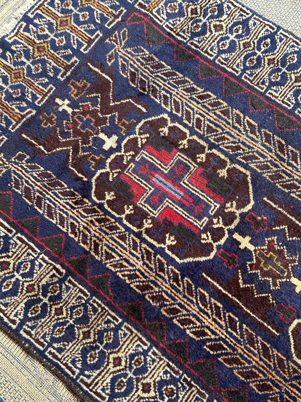 Bobyrug’s vintage Baluch rug For Sale 8