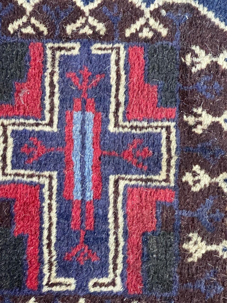 Bobyrug’s vintage Baluch rug For Sale 9