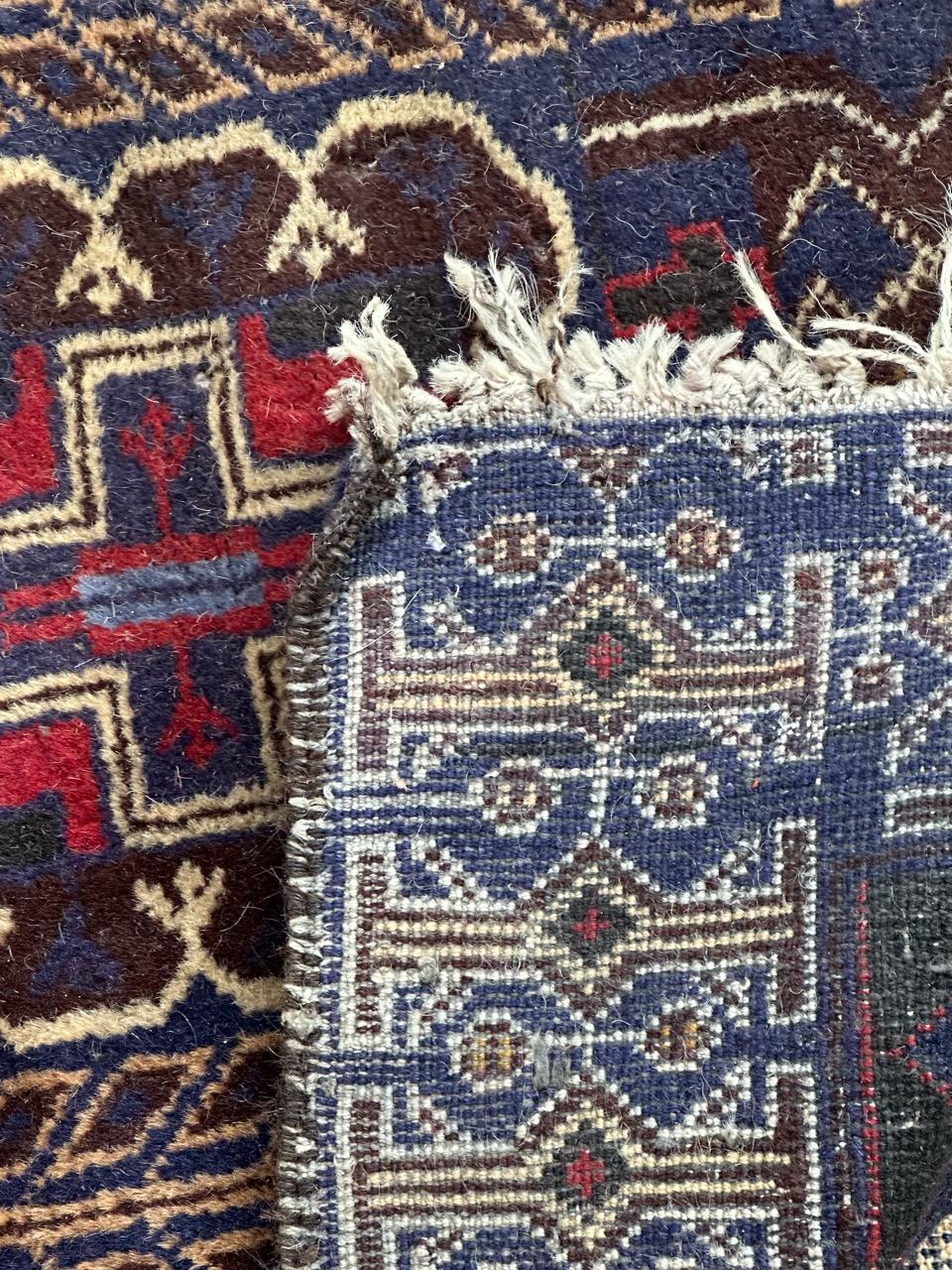 Bobyrug’s vintage Baluch rug For Sale 11
