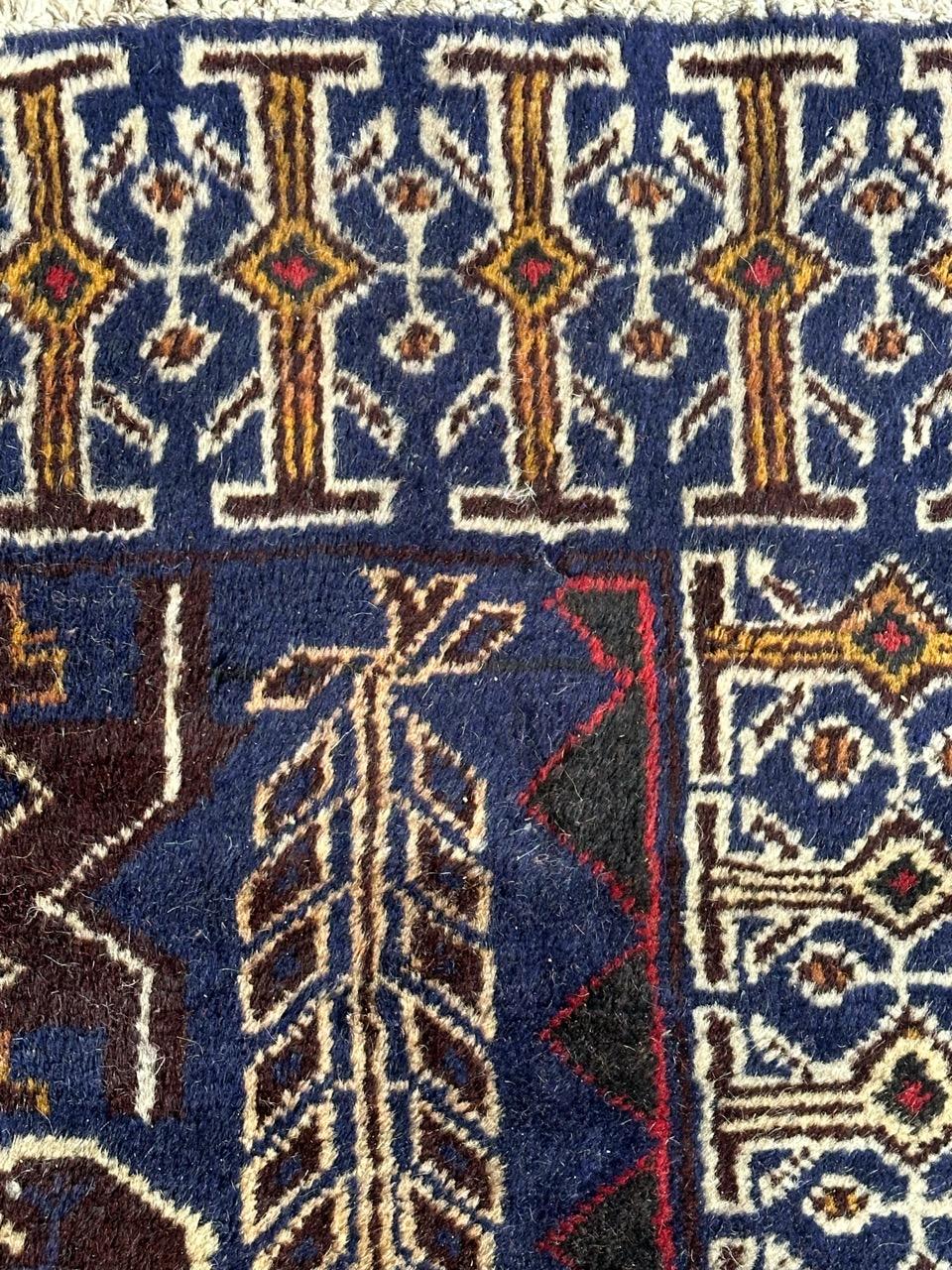 Bobyrug’s vintage Baluch rug For Sale 1