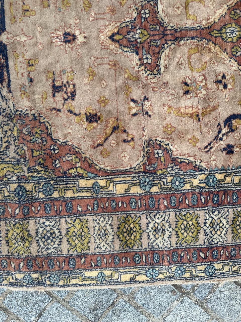 Bobyrugs pakistanischer Vintage-Teppich (Wolle) im Angebot