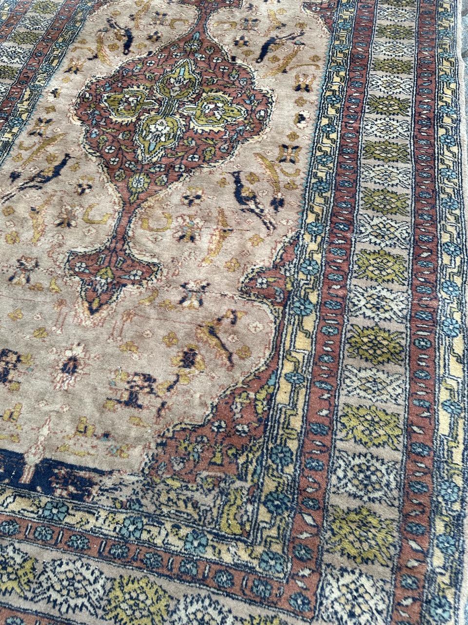 Bobyrugs pakistanischer Vintage-Teppich im Angebot 1